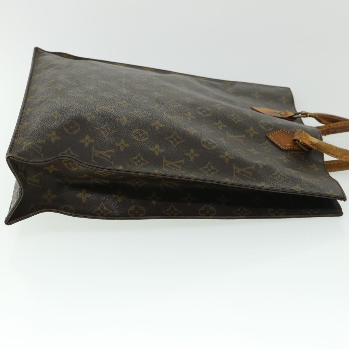 LOUIS VUITTON Monogram Sac Plat Hand Bag M51140 LV Auth 53922