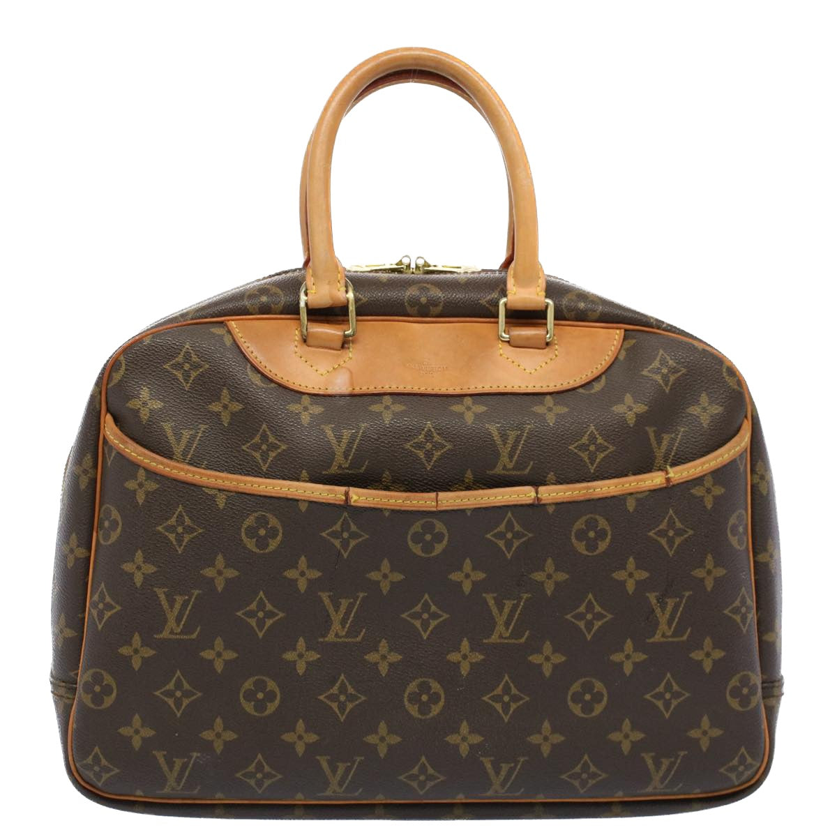 LOUIS VUITTON Monogram Deauville Hand Bag M47270 LV Auth 53934