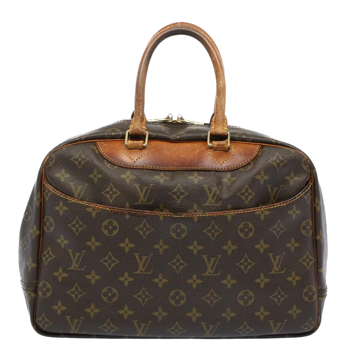 LOUIS VUITTON Monogram Deauville Hand Bag M47270 LV Auth 53935