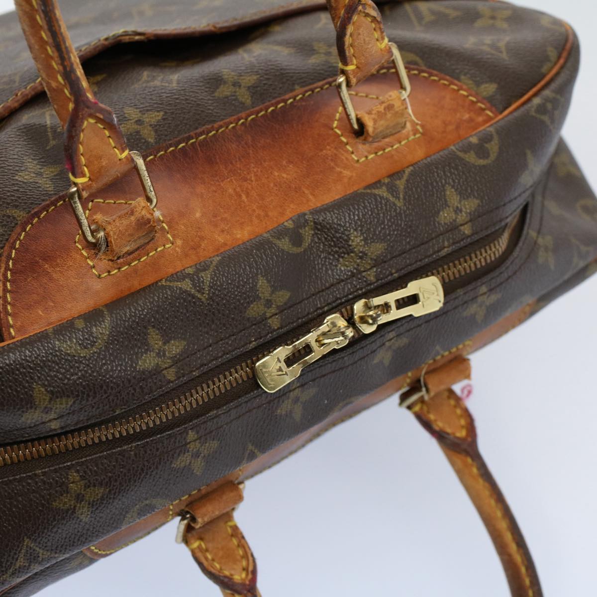 LOUIS VUITTON Monogram Deauville Hand Bag M47270 LV Auth 53935