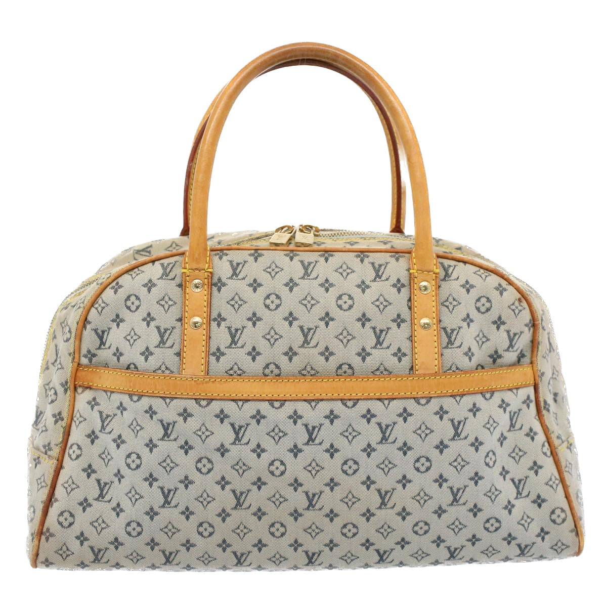 LOUIS VUITTON Monogram Mini Marie Hand Bag Blue M92003 LV Auth 53939