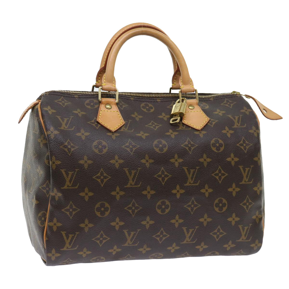 LOUIS VUITTON Monogram Speedy 30 Hand Bag M41526 LV Auth 53966