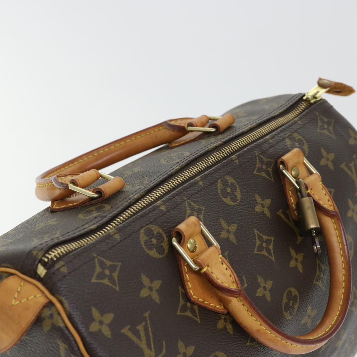 LOUIS VUITTON Monogram Speedy 30 Hand Bag M41526 LV Auth 53968