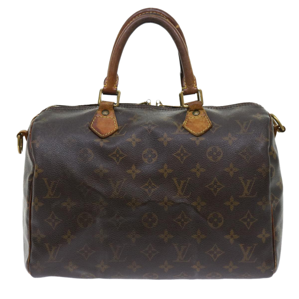 LOUIS VUITTON Monogram Speedy Bandouliere 30 Hand Bag M40391 LV Auth 53969