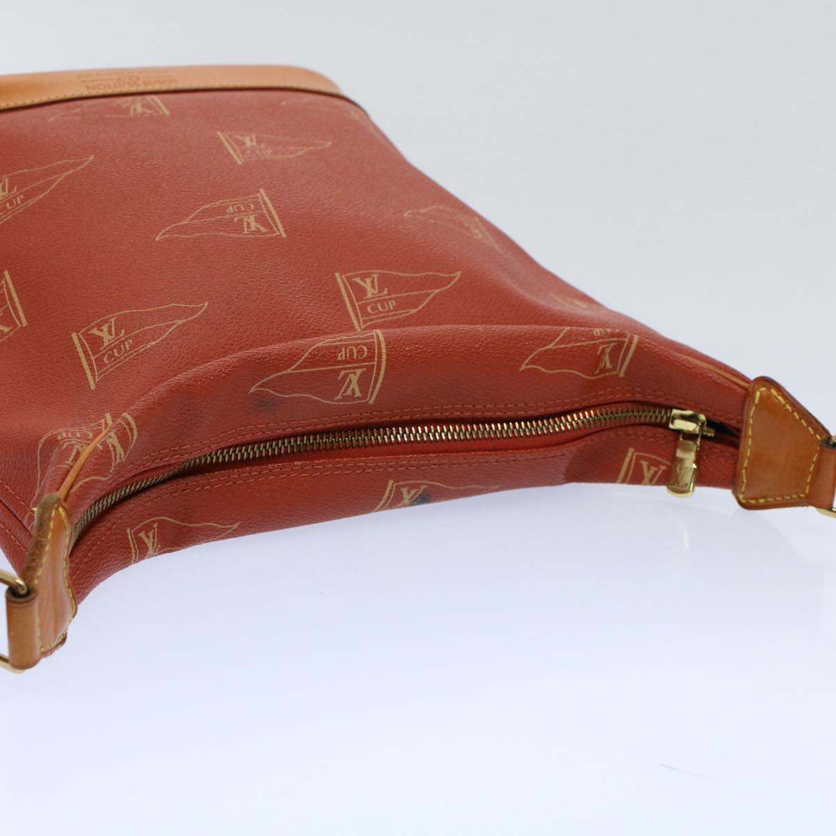 LOUIS VUITTON LOUIS VUITTON Cup Le Touquet Shoulder Bag Red M80027 Auth 53988