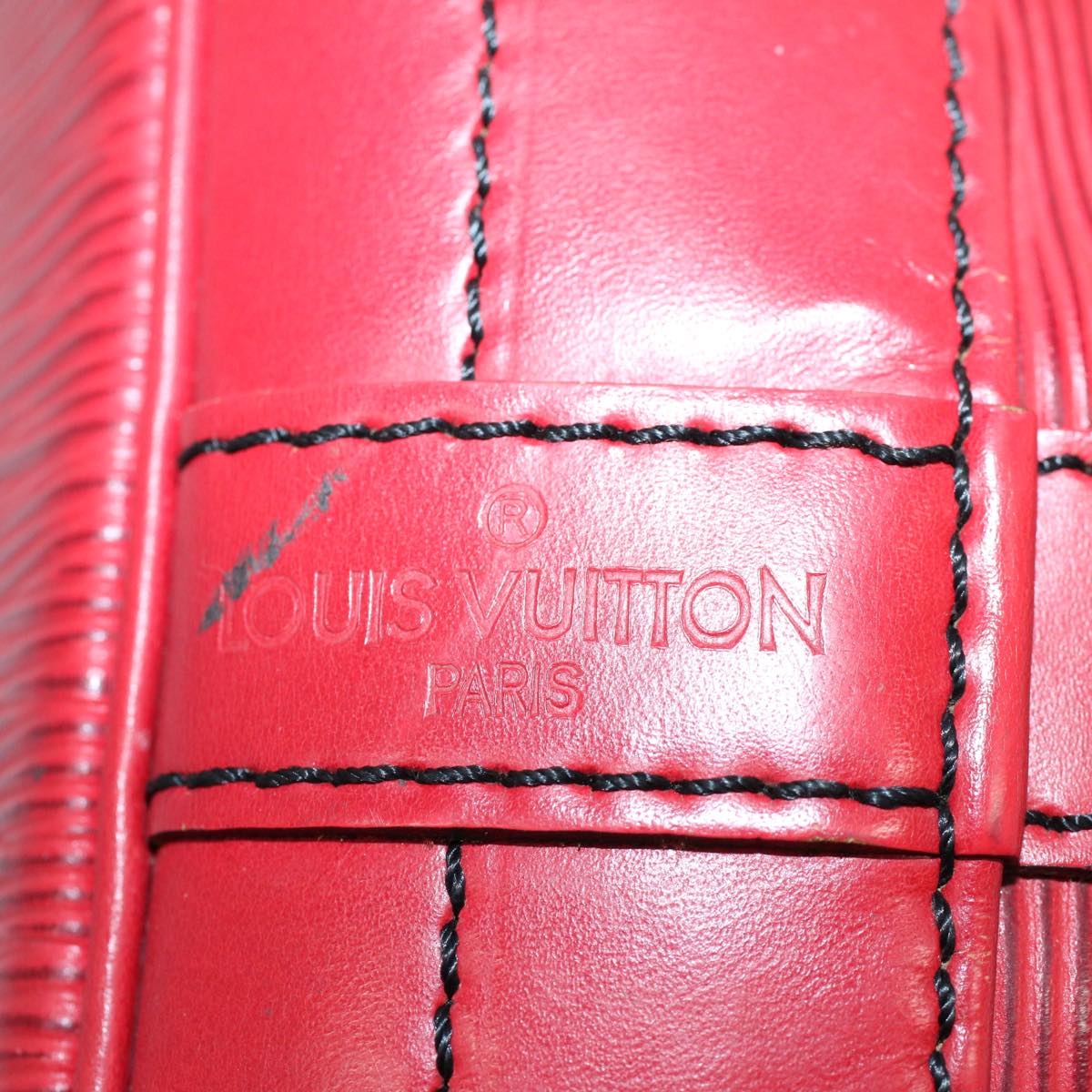 LOUIS VUITTON Epi Noe Shoulder Bag Red M44007 LV Auth 53990