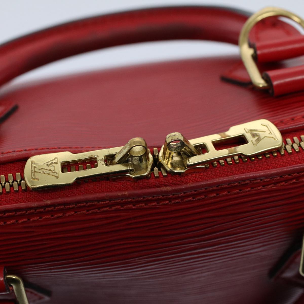 LOUIS VUITTON Epi Alma Hand Bag Castilian Red M52147 LV Auth 53991