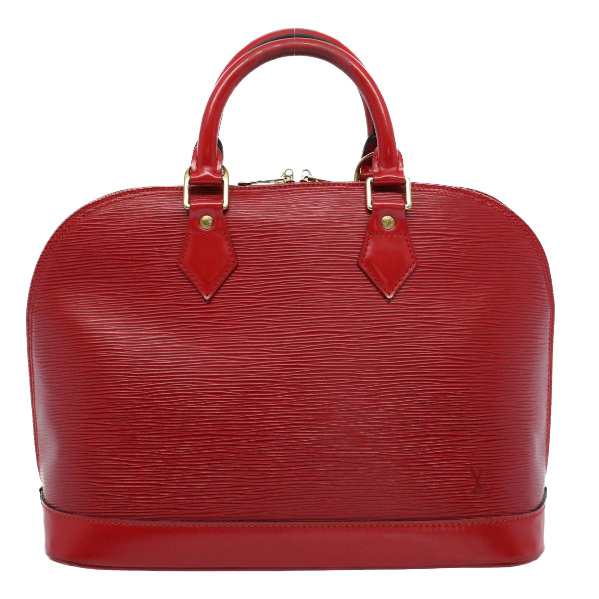 LOUIS VUITTON Epi Alma Hand Bag Castilian Red M52147 LV Auth 53991