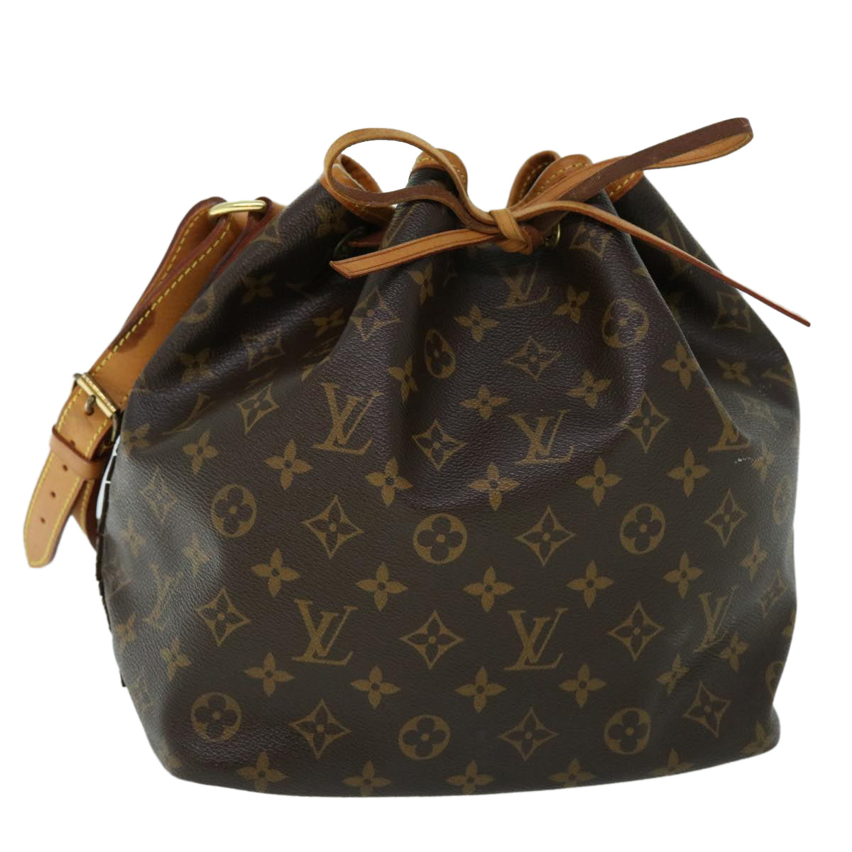 LOUIS VUITTON Monogram Petit Noe Shoulder Bag M42226 LV Auth 53999