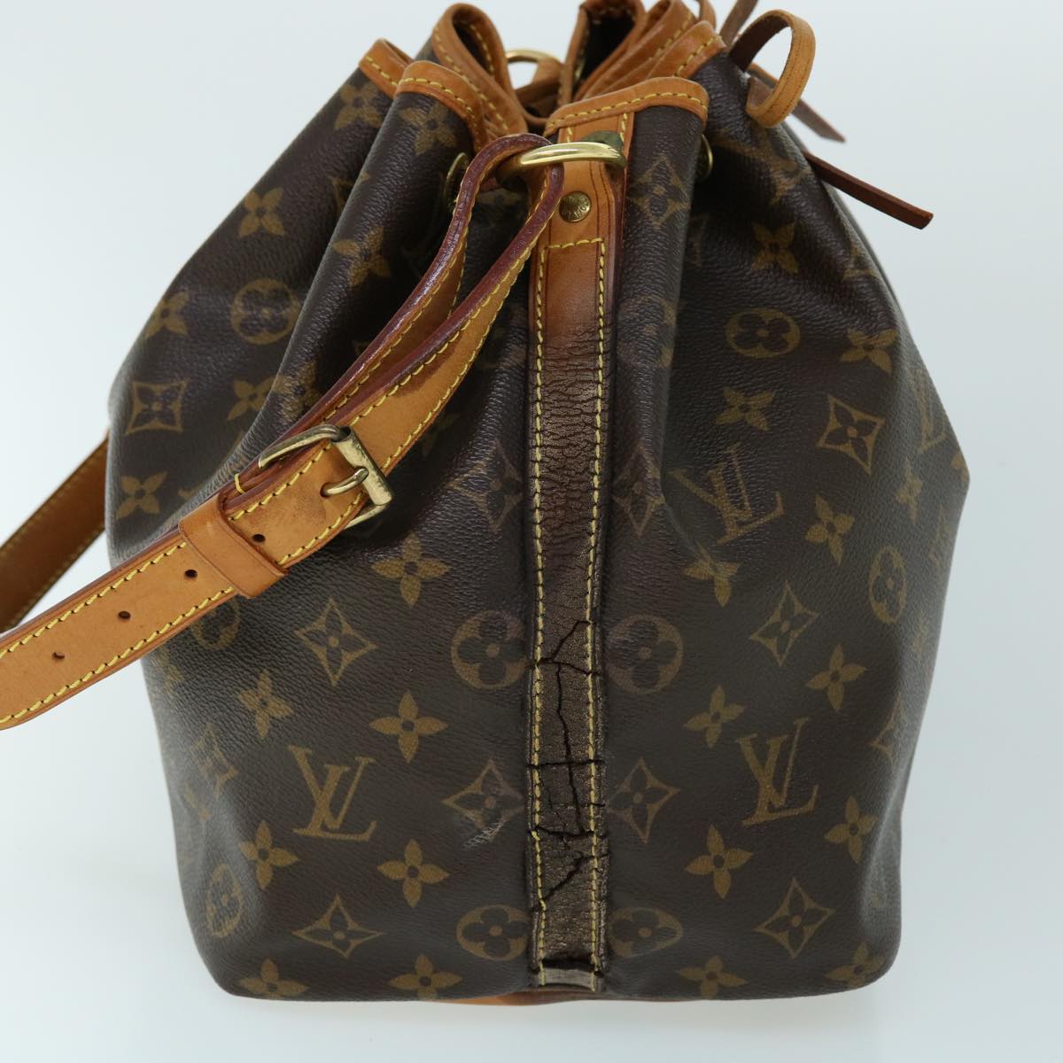 LOUIS VUITTON Monogram Petit Noe Shoulder Bag M42226 LV Auth 53999