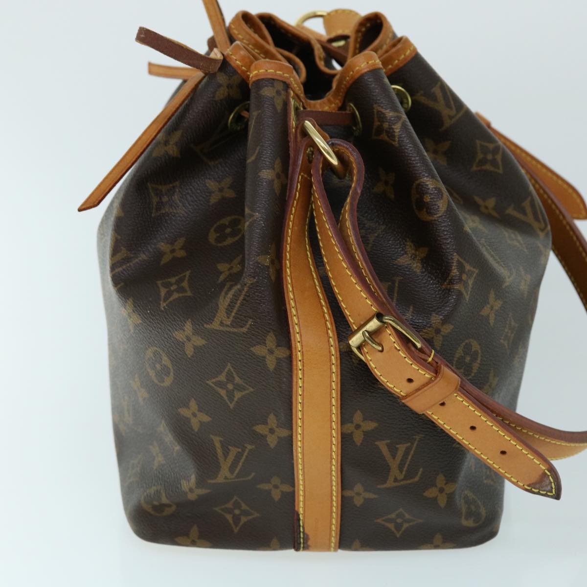 LOUIS VUITTON Monogram Petit Noe Shoulder Bag M42226 LV Auth 53999