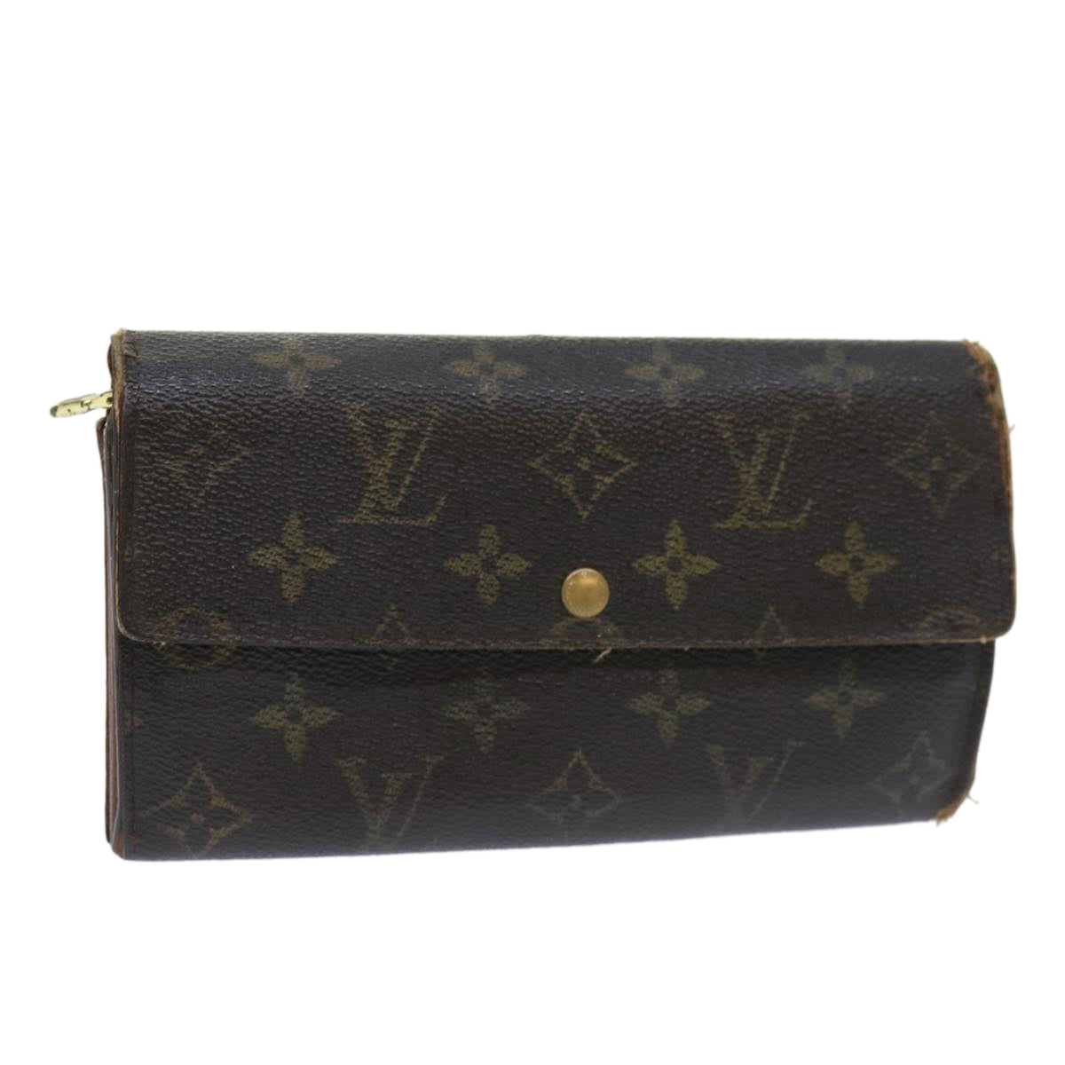 LOUIS VUITTON Monogram Portefeuille Sarah Long Wallet M61734 LV Auth 54063