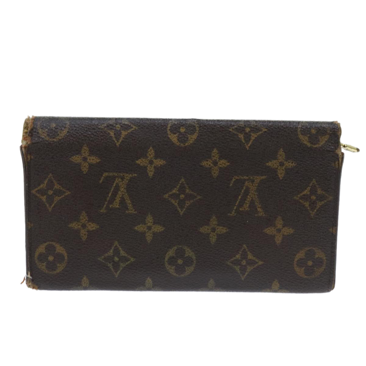 LOUIS VUITTON Monogram Portefeuille Sarah Long Wallet M61734 LV Auth 54063