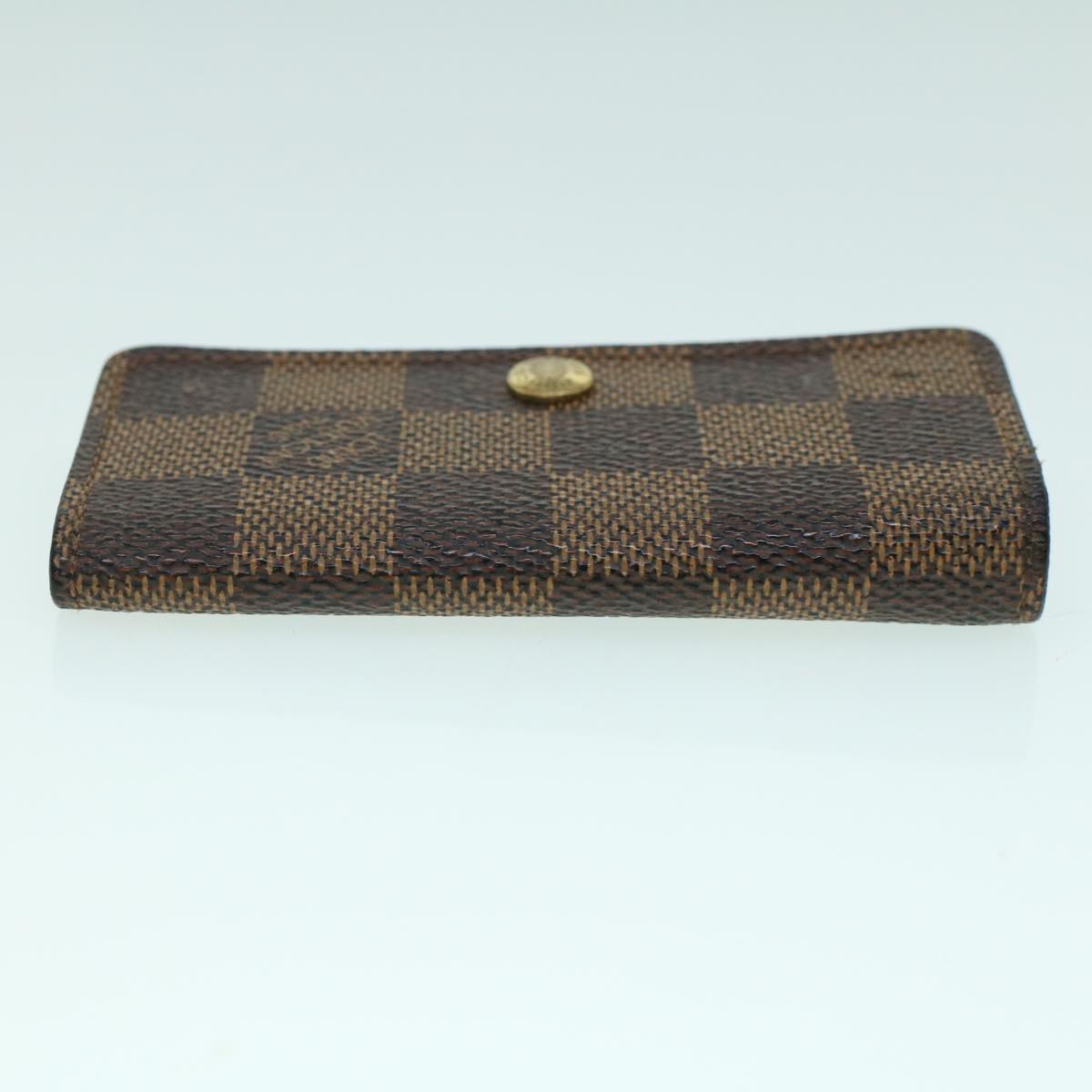 LOUIS VUITTON Damier Ebene Multicles 4 Key Case N62631 LV Auth 54064