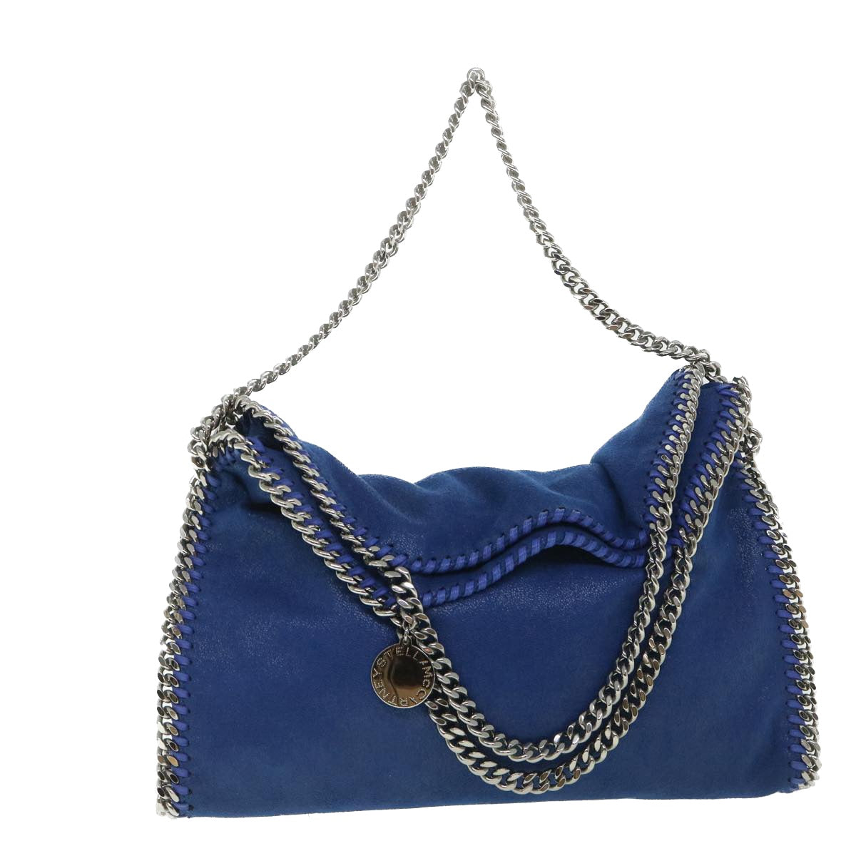 Stella MacCartney Chain Falabella Tote Bag polyester Blue Auth 54105