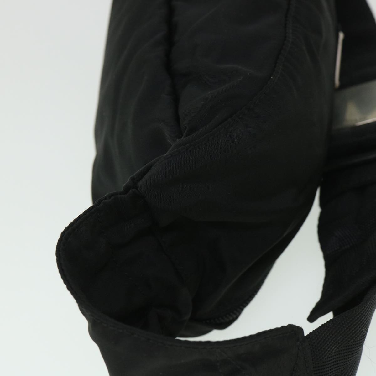 PRADA Waist bag Nylon Black Auth 54122