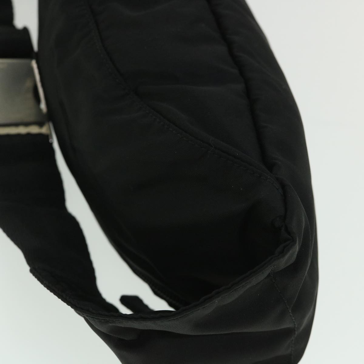 PRADA Waist bag Nylon Black Auth 54122