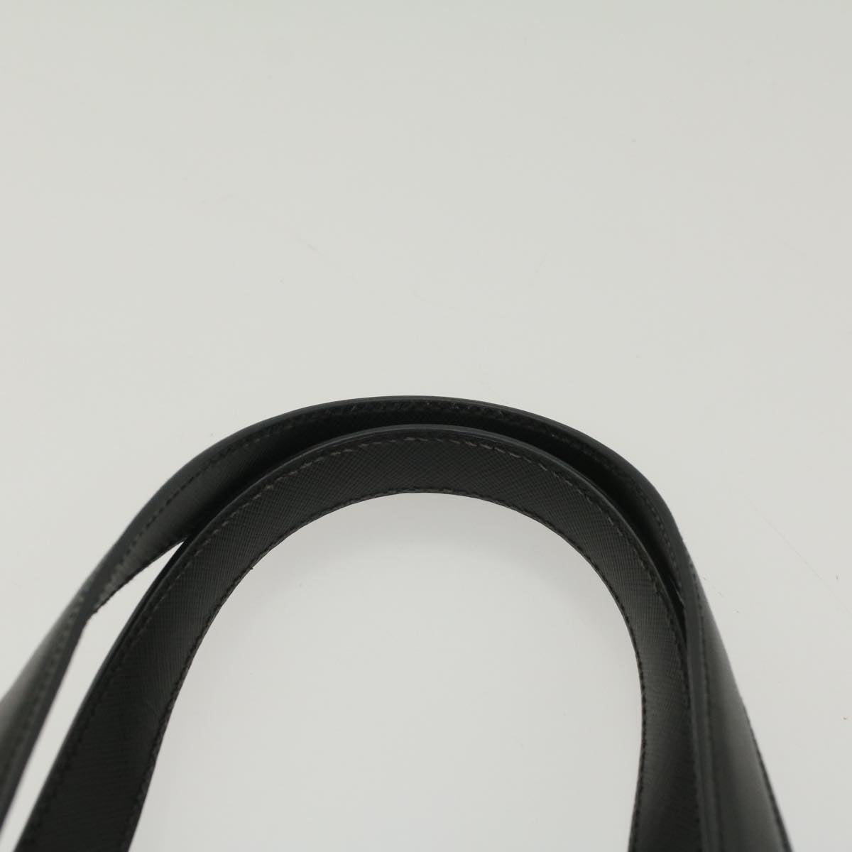 PRADA Shoulder Bag Nylon Leather Black Auth 54123