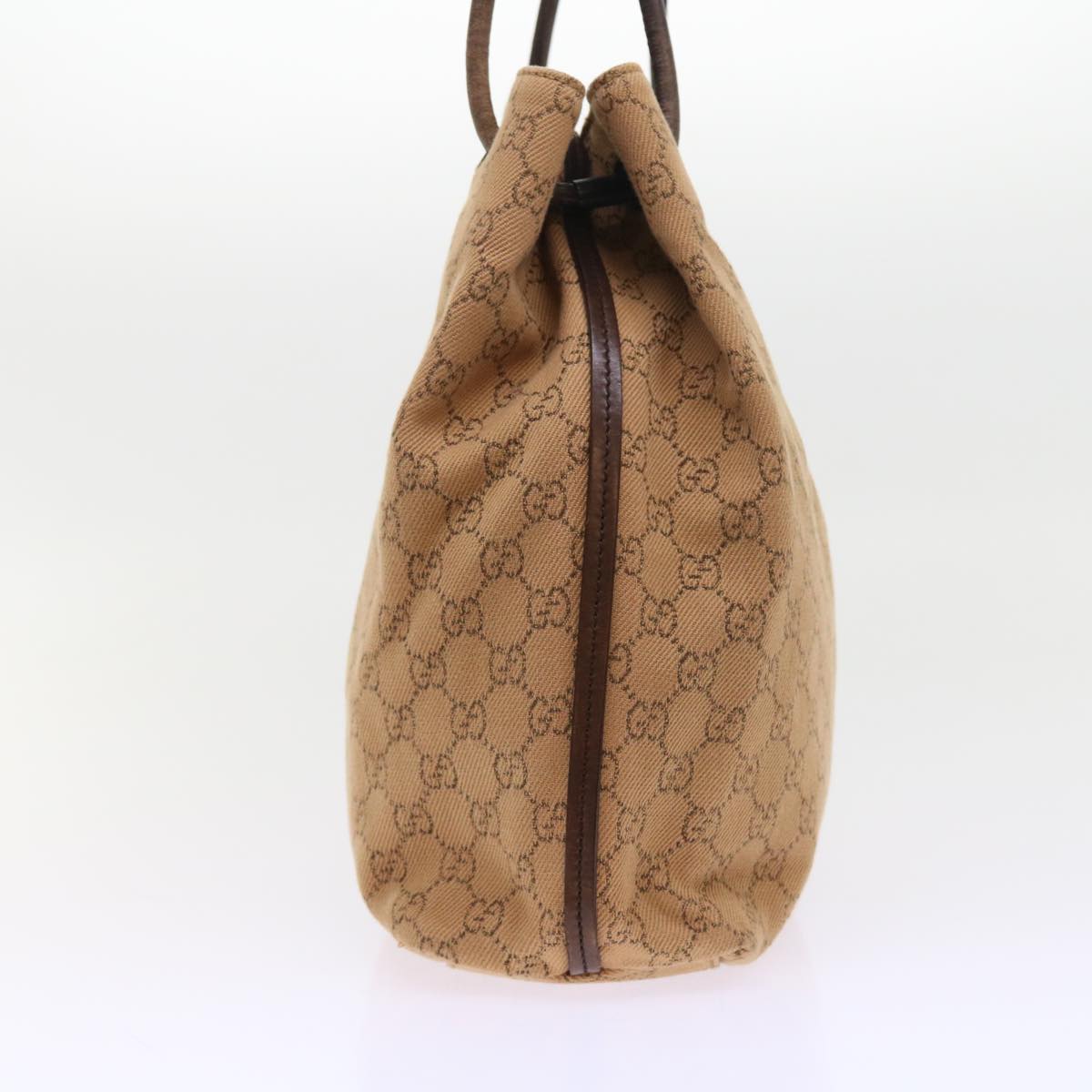 GUCCI GG Canvas Shoulder Bag Brown 101341 Auth 54133