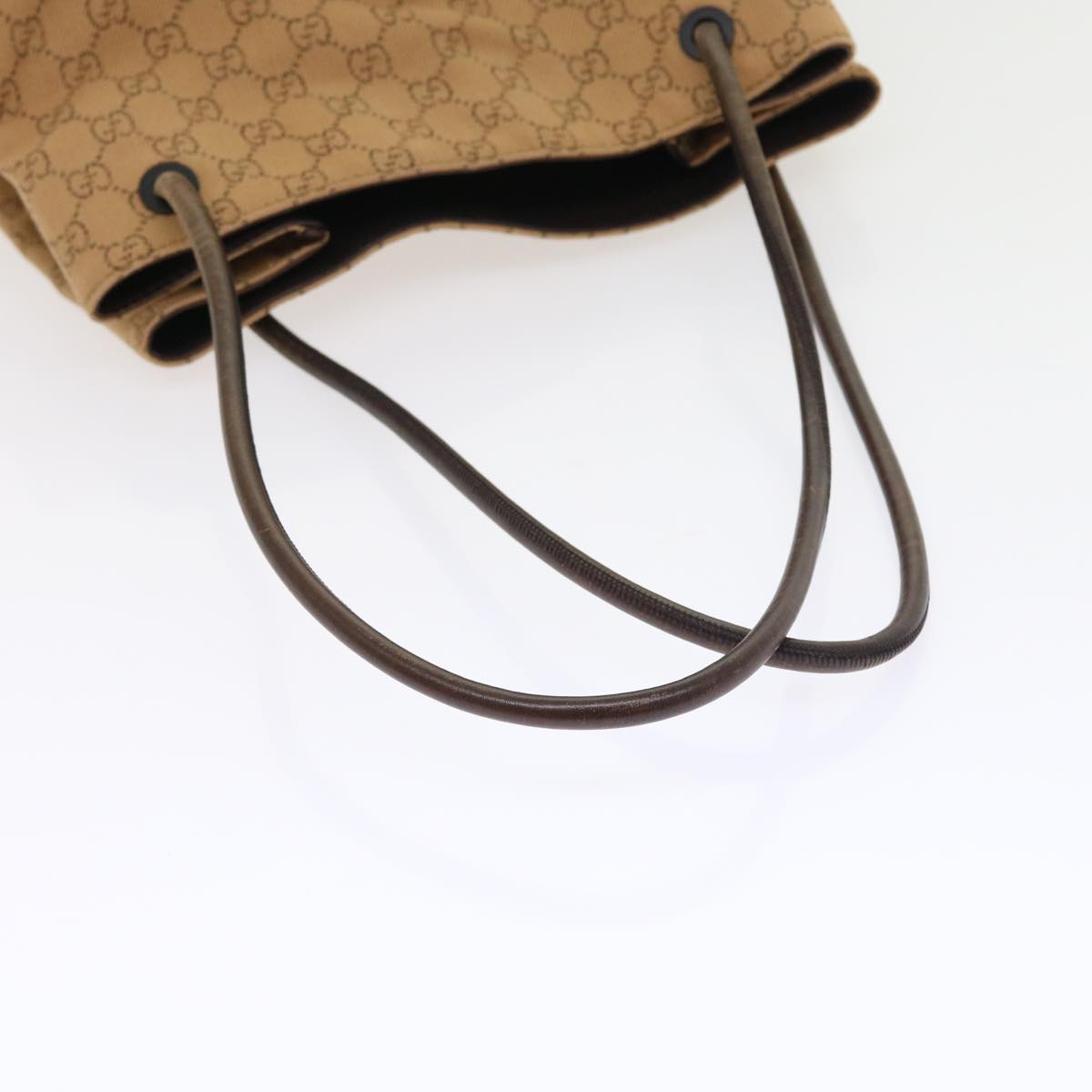 GUCCI GG Canvas Shoulder Bag Brown 101341 Auth 54133