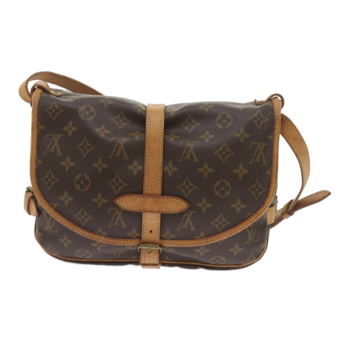 LOUIS VUITTON Monogram Saumur 30 Shoulder Bag M42256 LV Auth 54147 - 0