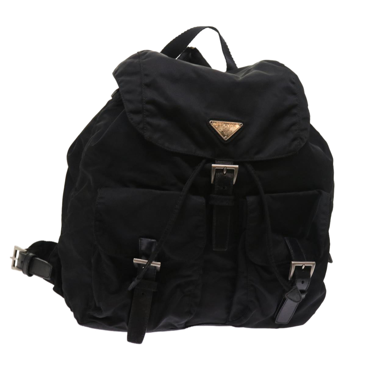 PRADA Backpack Nylon Black Auth 54189