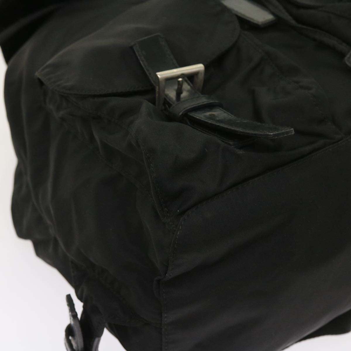 PRADA Backpack Nylon Black Auth 54189