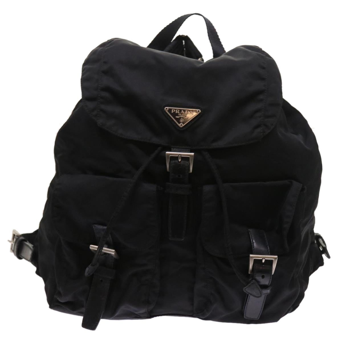 PRADA Backpack Nylon Black Auth 54189 - 0