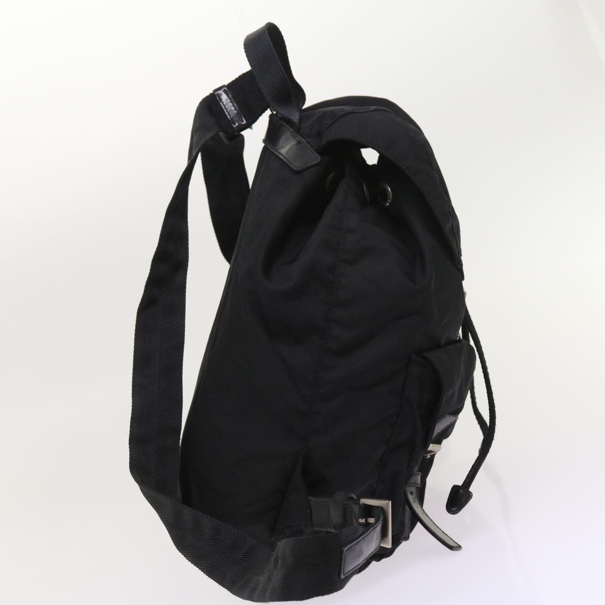 PRADA Backpack Nylon Black Auth 54189