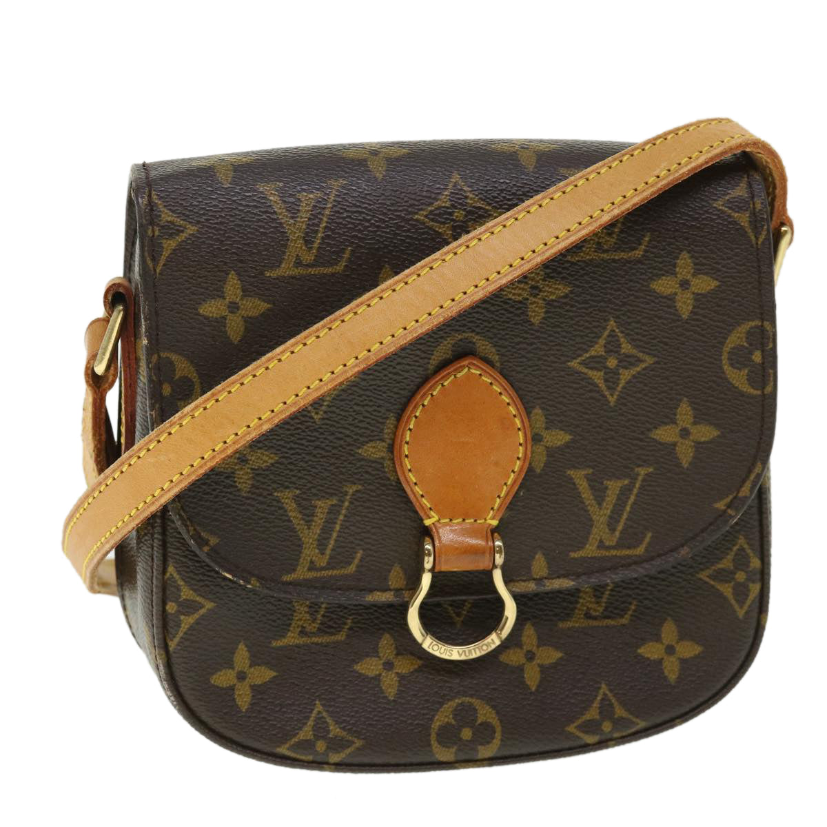 LOUIS VUITTON Monogram Saint Cloud PM Shoulder Bag M51244 LV Auth 54229