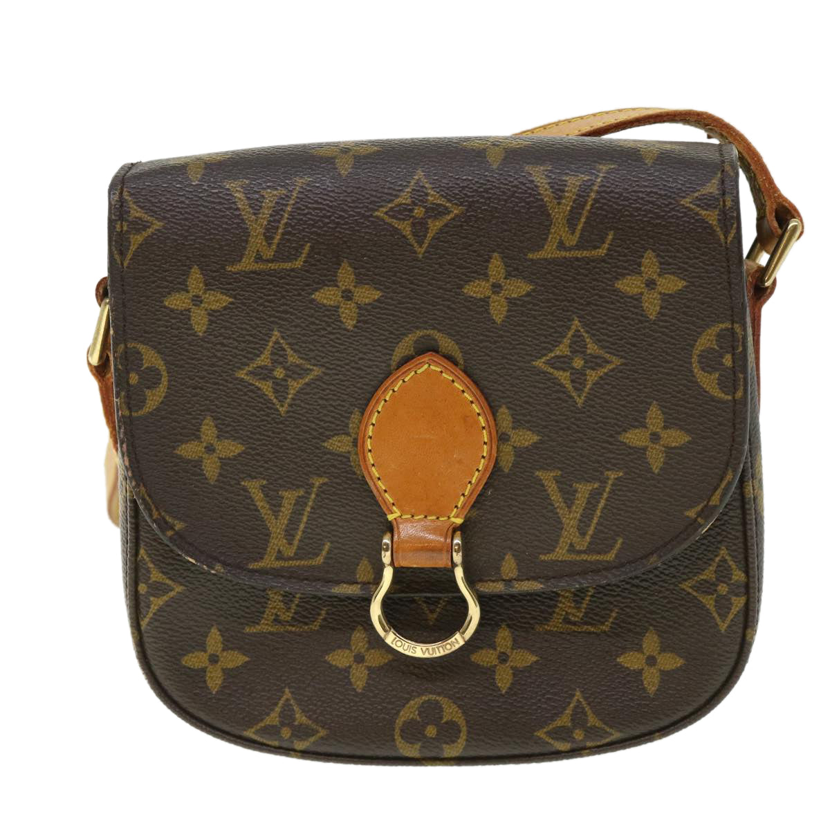 LOUIS VUITTON Monogram Saint Cloud PM Shoulder Bag M51244 LV Auth 54229