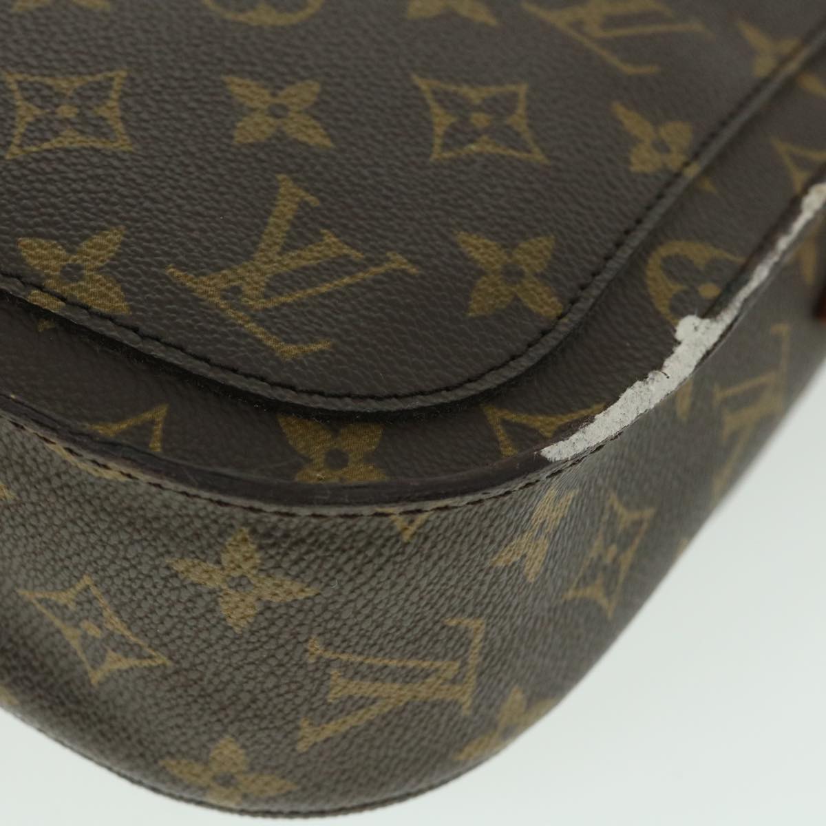 LOUIS VUITTON Monogram Saint Cloud GM Shoulder Bag M51242 LV Auth 54230