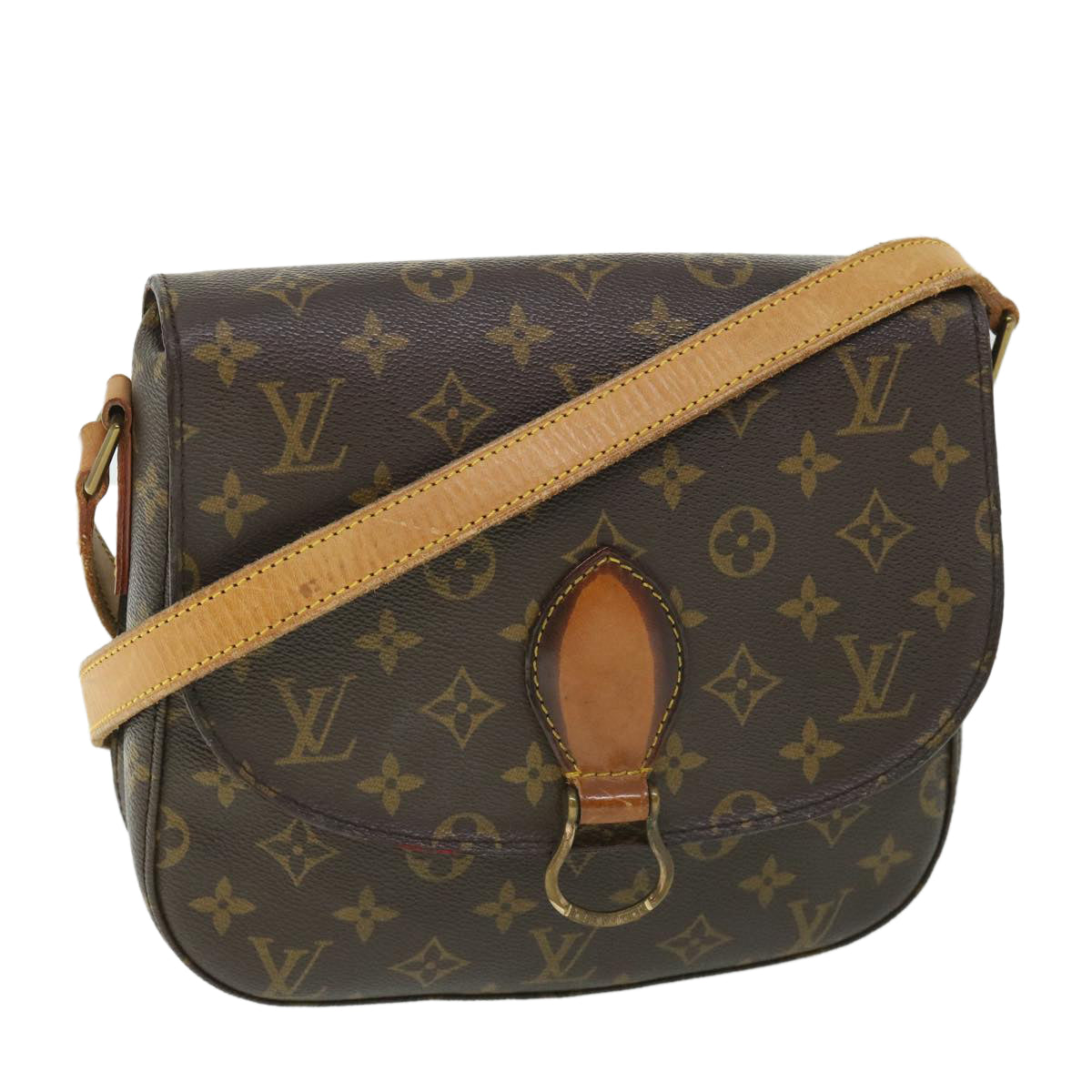 LOUIS VUITTON Monogram Saint Cloud GM Shoulder Bag M51242 LV Auth 54230