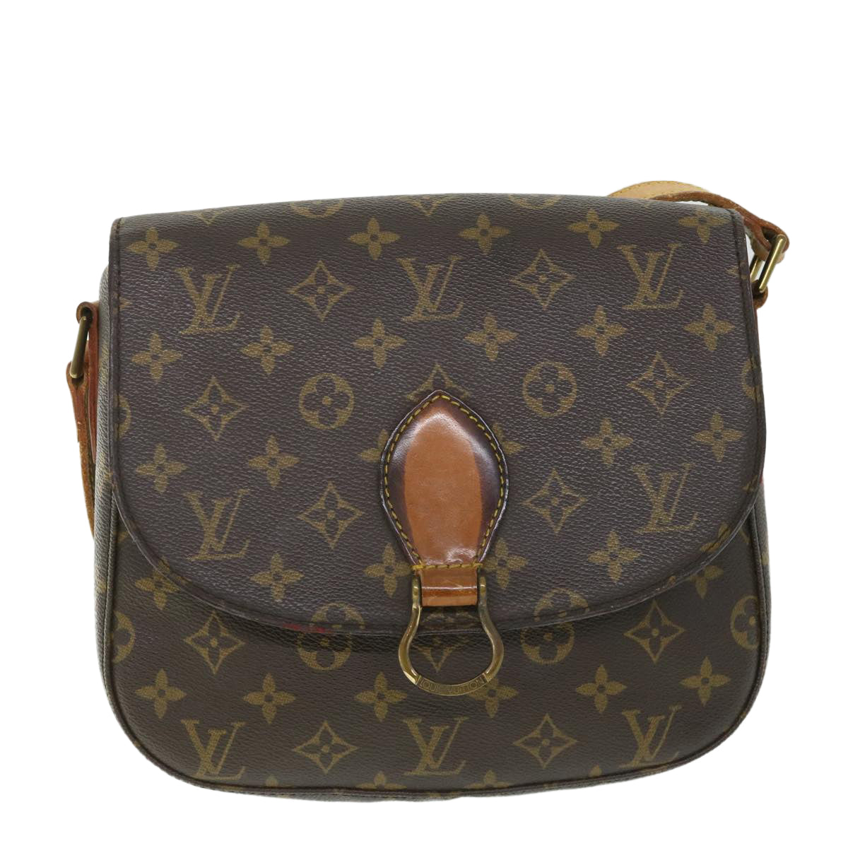 LOUIS VUITTON Monogram Saint Cloud GM Shoulder Bag M51242 LV Auth 54230