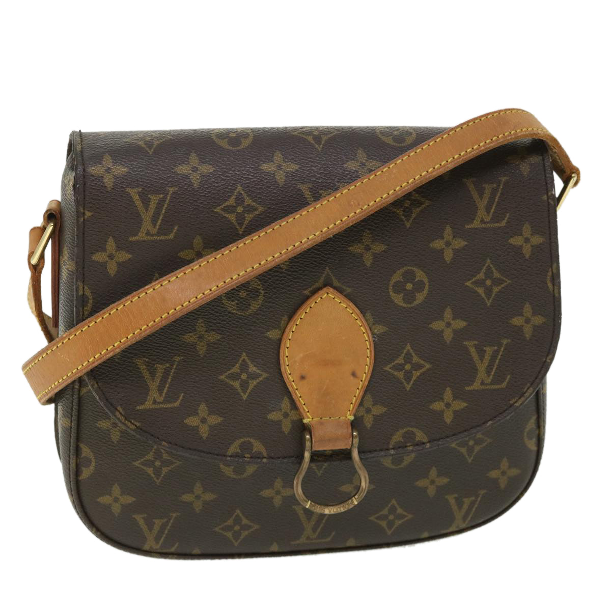 LOUIS VUITTON Monogram Saint Cloud GM Shoulder Bag M51242 LV Auth 54231