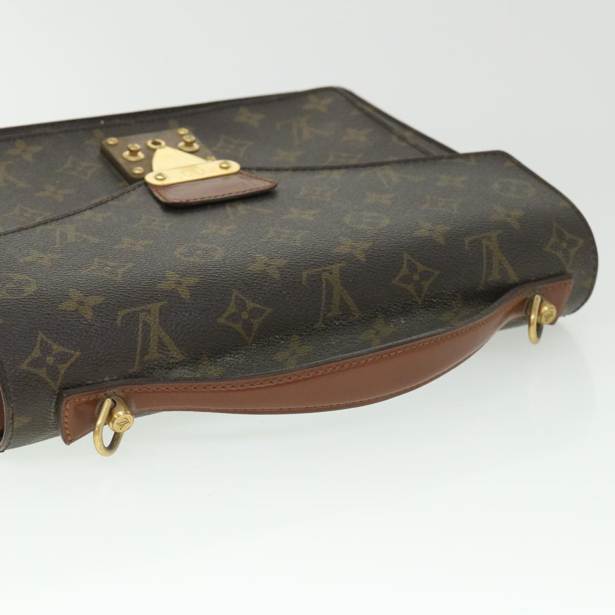 LOUIS VUITTON Monogram Monceau 28 Hand Bag 2way M51185 LV Auth 54233