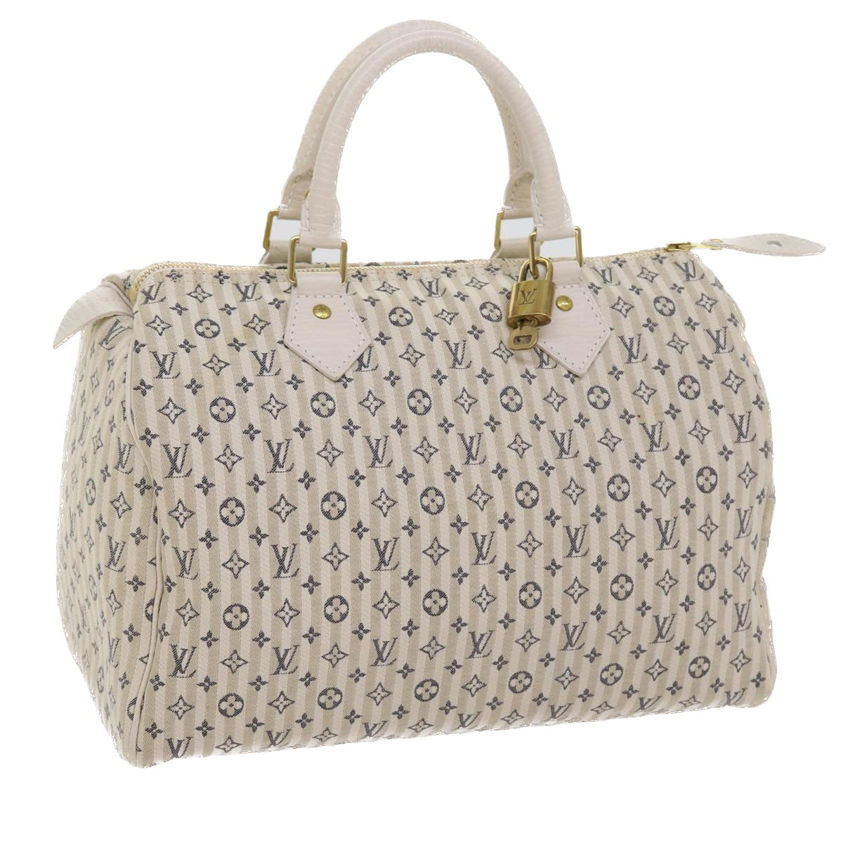 LOUIS VUITTON Monogram Mini Lin Croisette Speedy 30 Hand Bag M95500 Auth 54255A