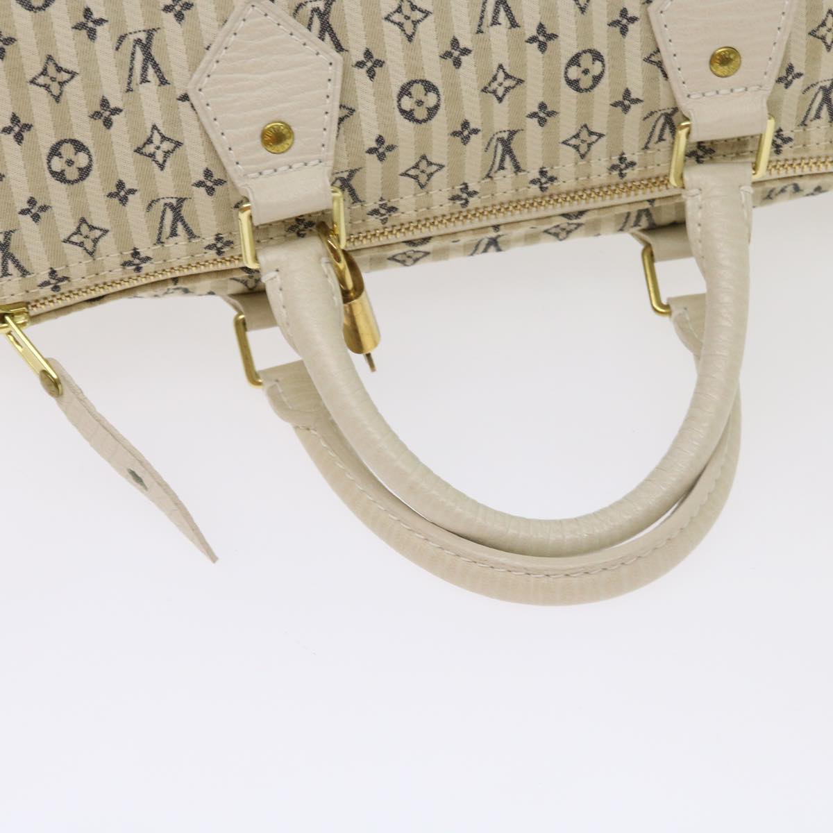 LOUIS VUITTON Monogram Mini Lin Croisette Speedy 30 Hand Bag M95500 Auth 54255A