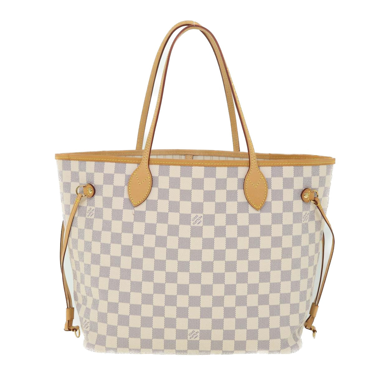 LOUIS VUITTON Damier Azur Neverfull MM Tote Bag N41605 LV Auth 54291A