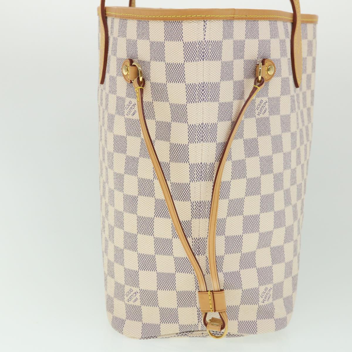 LOUIS VUITTON Damier Azur Neverfull MM Tote Bag N41605 LV Auth 54291A