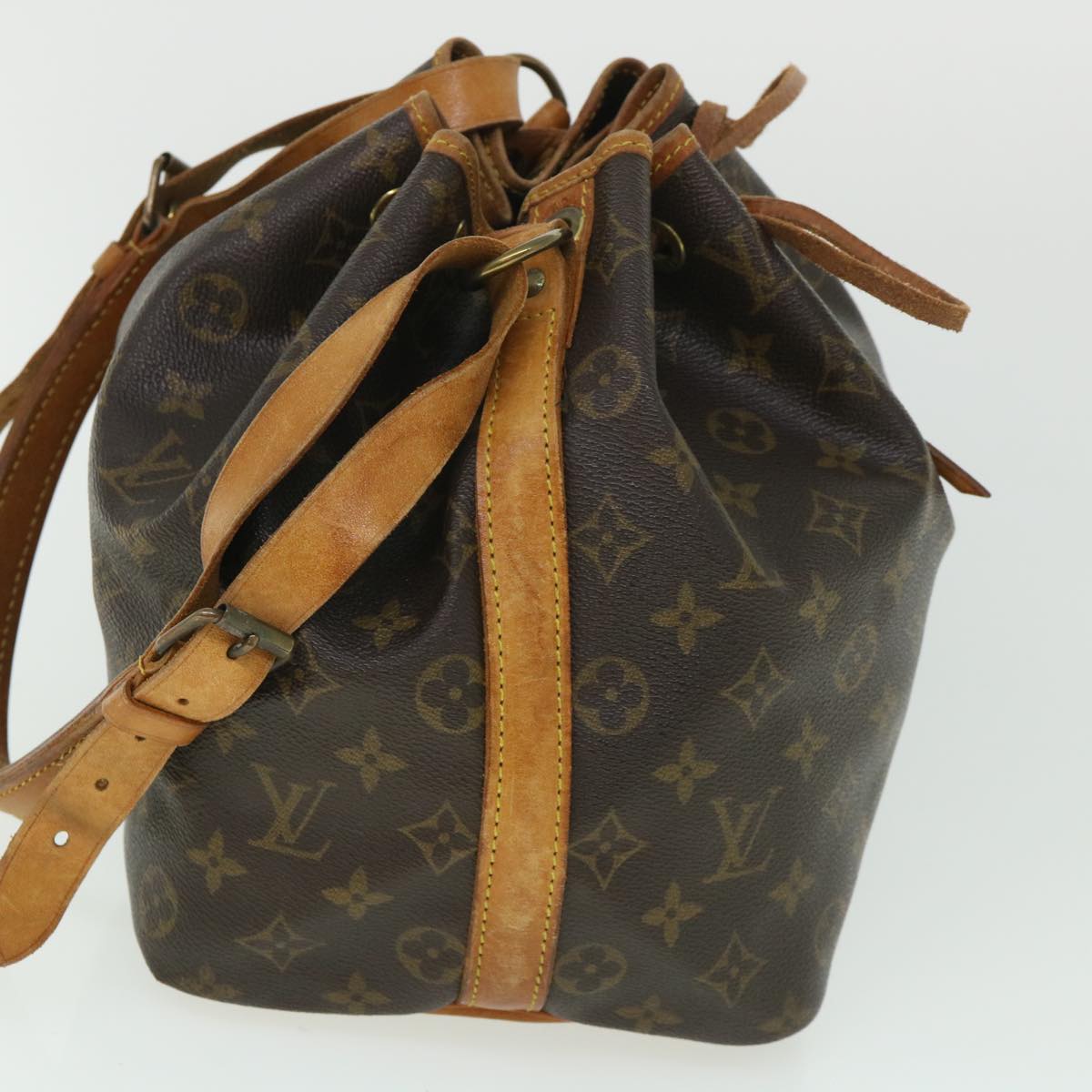 LOUIS VUITTON Monogram Petit Noe Shoulder Bag M42226 LV Auth 54317