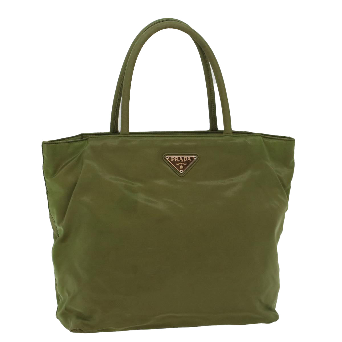 PRADA Tote Bag Nylon Green Auth 54350