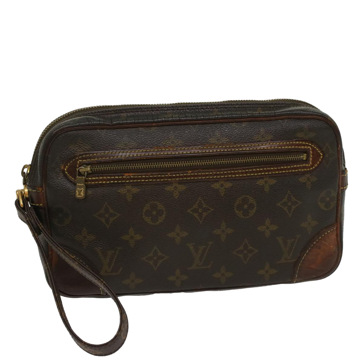 LOUIS VUITTON Monogram Marly Dragonne GM Clutch Bag M51825 LV Auth 54388