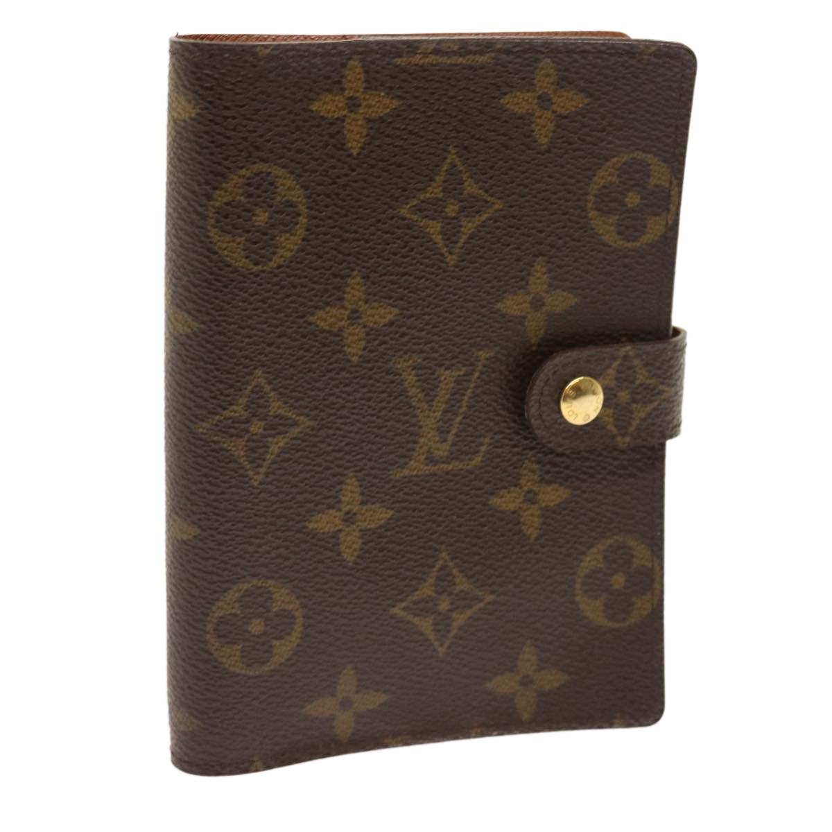 LOUIS VUITTON Monogram Agenda PM Day Planner Cover R20005 LV Auth 54391