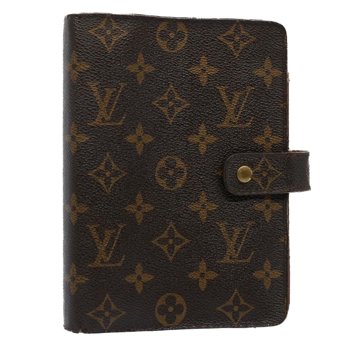 LOUIS VUITTON Monogram Agenda MM Day Planner Cover R20105 LV Auth 54410