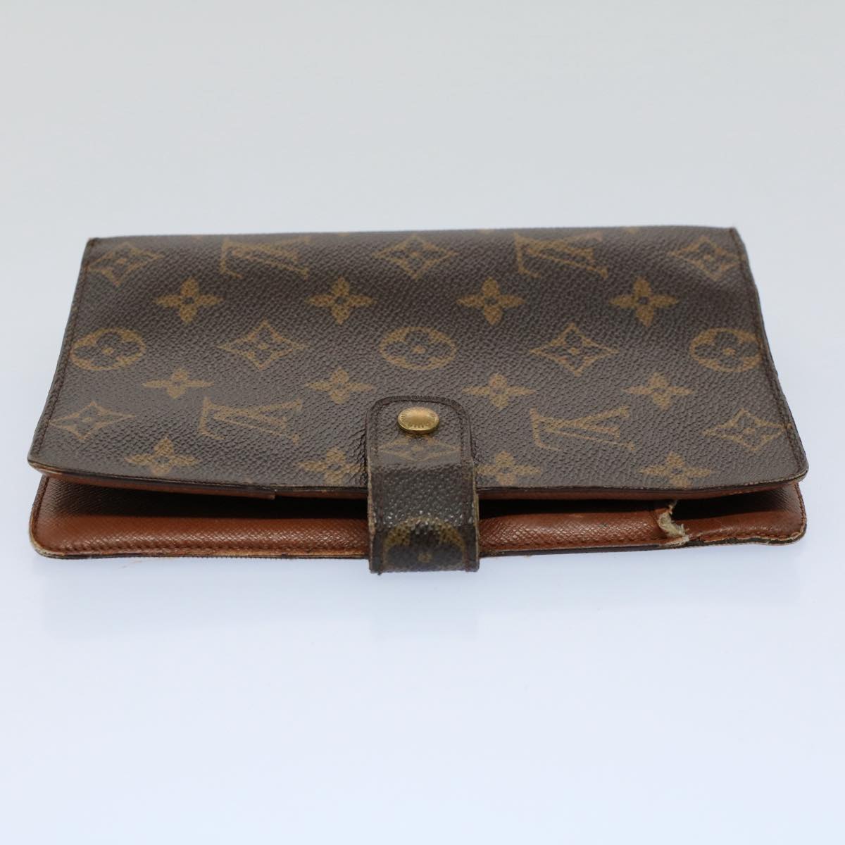 LOUIS VUITTON Monogram Agenda MM Day Planner Cover R20105 LV Auth 54410