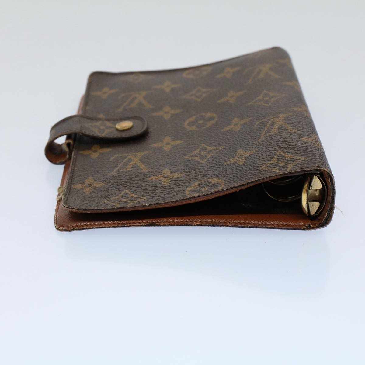 LOUIS VUITTON Monogram Agenda MM Day Planner Cover R20105 LV Auth 54410