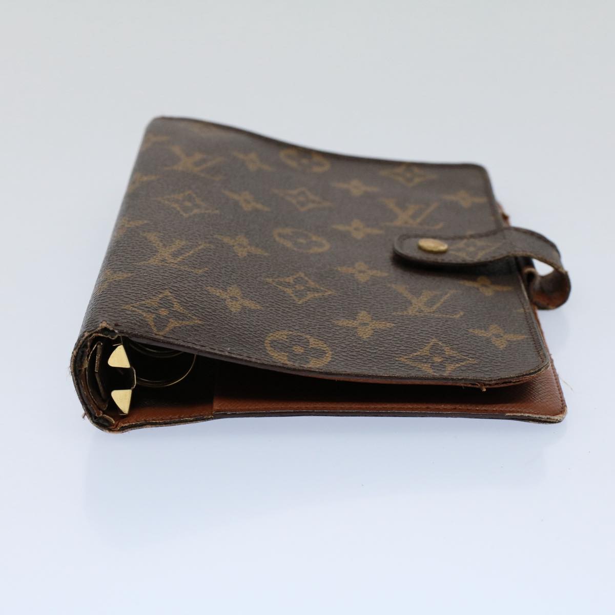 LOUIS VUITTON Monogram Agenda MM Day Planner Cover R20105 LV Auth 54410