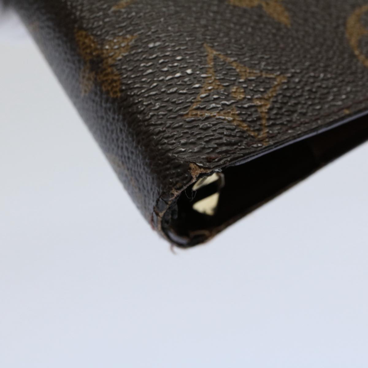 LOUIS VUITTON Monogram Agenda MM Day Planner Cover R20105 LV Auth 54410