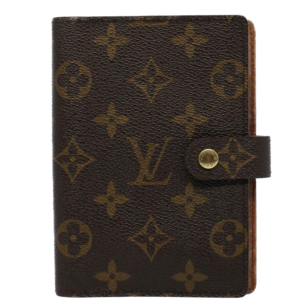 LOUIS VUITTON Monogram Agenda PM Day Planner Cover R20005 LV Auth 54411